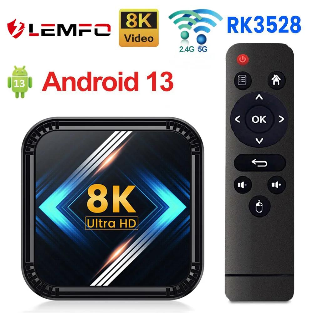 LEMFO Ʈ TV ڽ, ȵ̵ 13  ھ, Cortex A53 , 8K , 4K HDR10,   BT,  ̽, 2G16G, 4G, 32G, 64G, RK3528